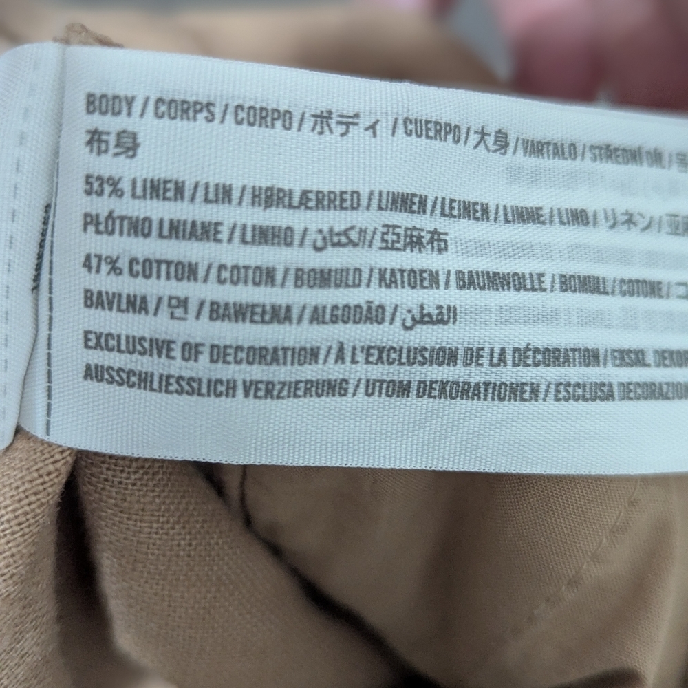 Abercrombie & Fitch Linen-Blend Pants in Light Brown - Picture 4 of 8